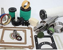 A picture of assorted vacuum pump parts